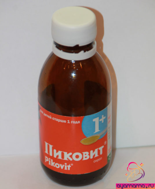 Витамины для детей в виде сиропа Пиковит