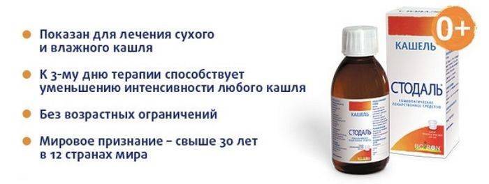 Гомеопатический сироп от кашля Стодаль отзывы