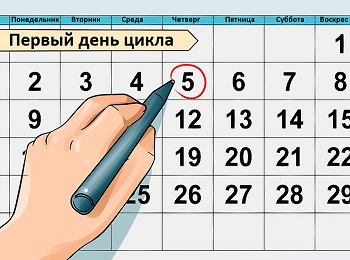 Отметка первого дня цикла
