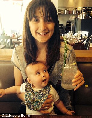 Like so many new mothers, Nicola Bonn, 34, from London, pictured with 14-month-old Poppy, was learning on the job and found the whole experience