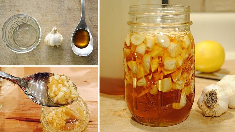 Мёд с чесноком Сироп из чеснока и мёда